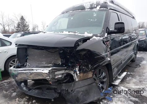 2024 Chevrolet Express Cargo Rwd 2500 Extended Wheelbase Wt z USA, uszkodzony, nr VIN 1GCWGBF75R1233398